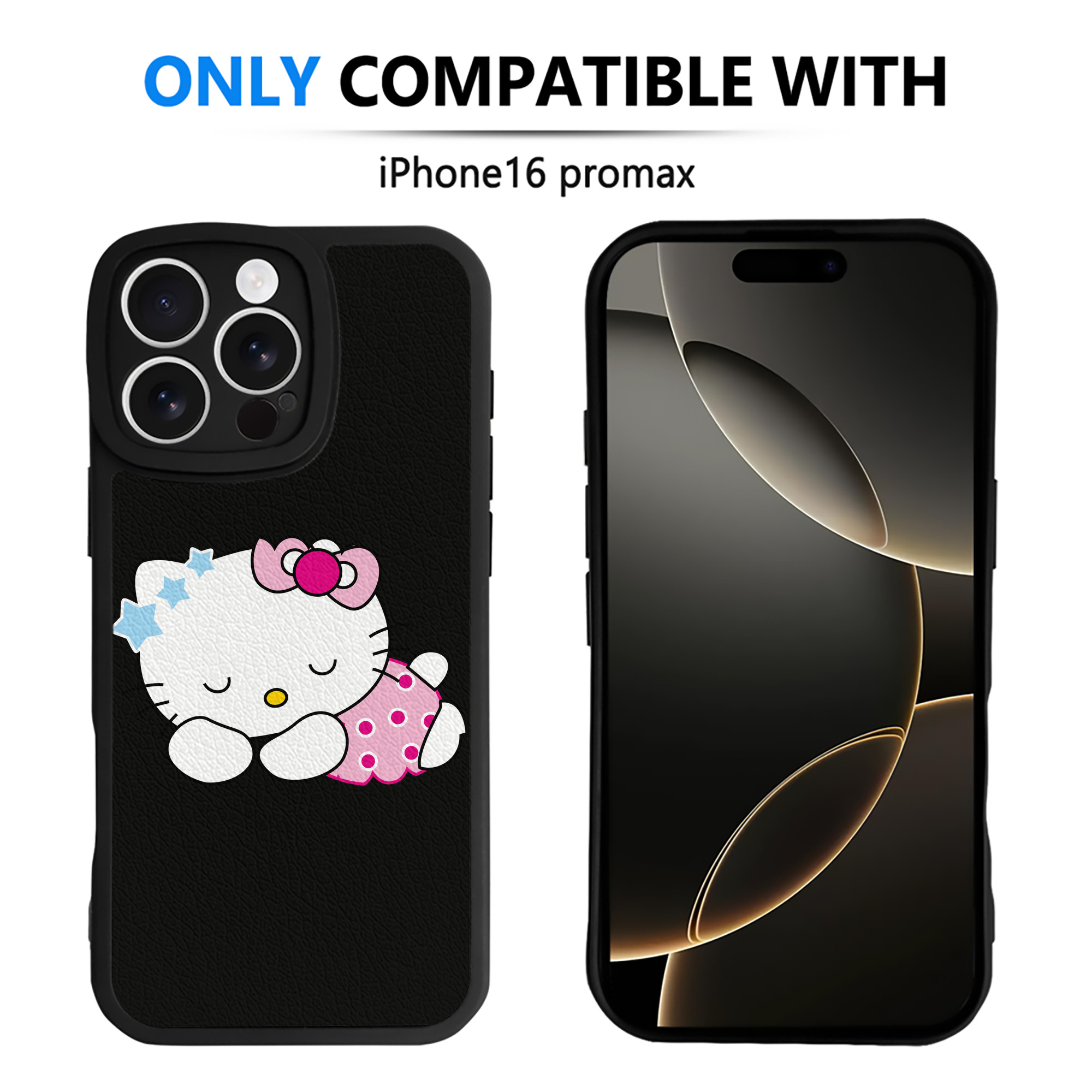 （画像用） Hello Kitty ハローキティ 【iPhone 16シリーズ対応】シリコンスマホケース（レザー調） 材質：シリコン